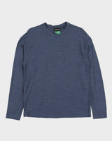 Emporio Armani E-Performance Wool Blend Crewneck Long Sleeve T-Shirt - M