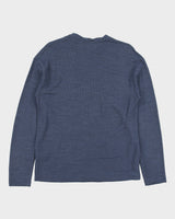 Emporio Armani E-Performance Wool Blend Crewneck Long Sleeve T-Shirt - M