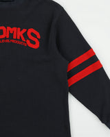 Vintage Y2K 00s Akademiks Heavyweight Patch Embroidered Crewneck Long Sleeve Waffle T-Shirt - XL