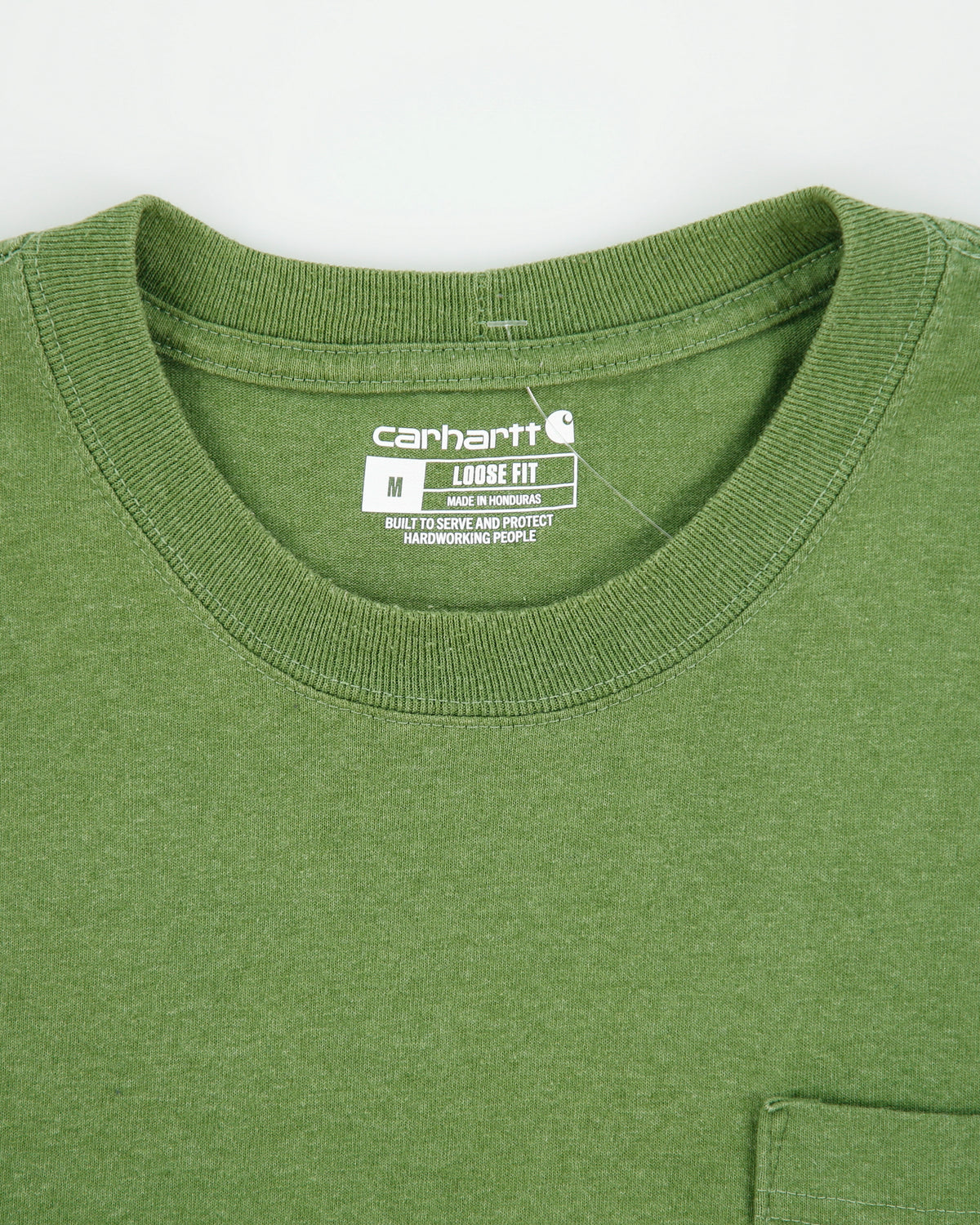 Vintage Carhartt Heavyweight Loose Fit Crewneck Long Sleeve Pocket T-Shirt - M