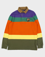 Polo Ralph Lauren Striped Polo Sportsman Expedition Classic Fit Long Sleeve Rugby Shirt - M