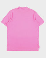 Vintage Y2K 00s Polo Ralph Lauren Hot Pink Classic Short Sleeve Polo Shirt - XL