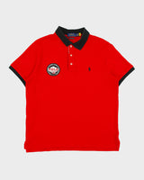Polo Ralph Lauren Alpine World Cup Racing Custom Slim Fit Short Sleeve Polo Shirt - L