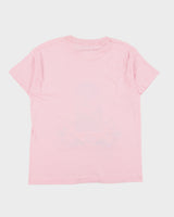 Vintage 1987 Prairie Mountain Alaska Baby Pink Screen Stars Single Stitch Made In USA Crewneck T-Shirt - XL