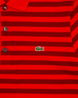 Vintage Y2K 00s Lacoste Striped Regular Fit Short Sleeve Polo Shirt - M