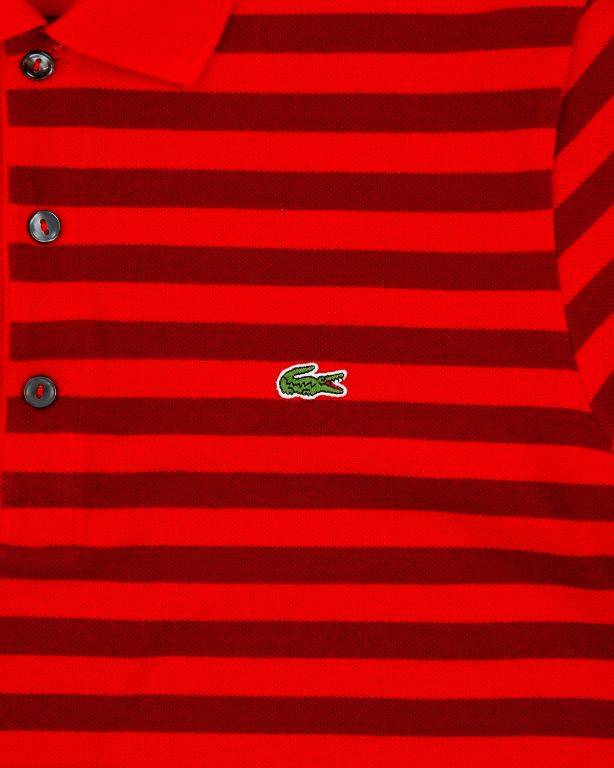 Vintage Y2K 00s Lacoste Striped Regular Fit Short Sleeve Polo Shirt - M