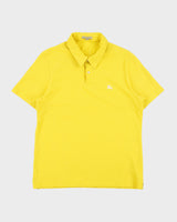 Vintage Burberry Brit Nova Check Collar Classic Pique Short Sleeve Polo Shirt - L