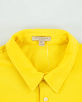 Vintage Burberry Brit Nova Check Collar Classic Pique Short Sleeve Polo Shirt - L