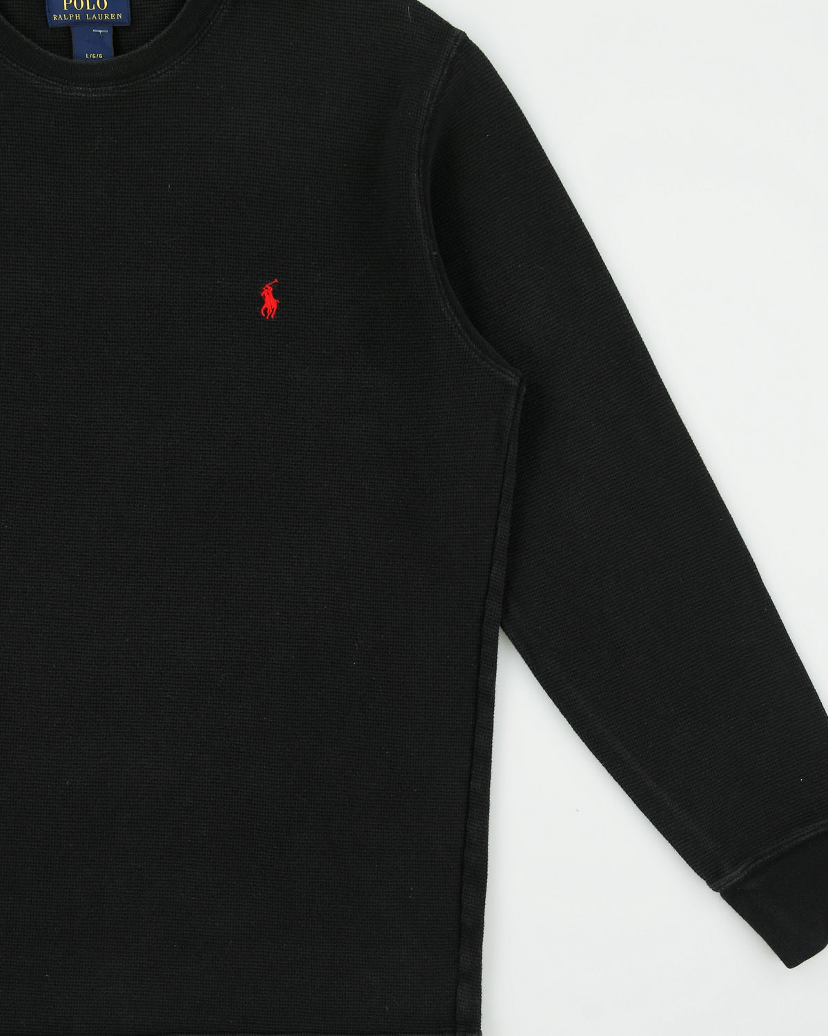 Polo Ralph Lauren Heavyweight Long Sleeve Crewneck Waffle T-Shirt - L