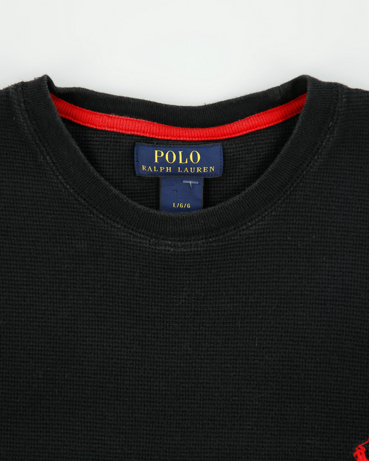 Polo Ralph Lauren Heavyweight Long Sleeve Crewneck Waffle T-Shirt - L