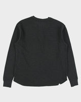 Vintage Y2K 00s Kangol Heavyweight Embroidered Long Sleeve Henley Waffle T-Shirt - L