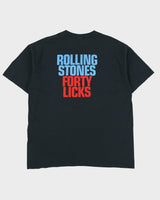 Vintage Rolling Stones 2002 Forty Licks Tour Heavyweight Anvil Crewneck T-Shirt - XL