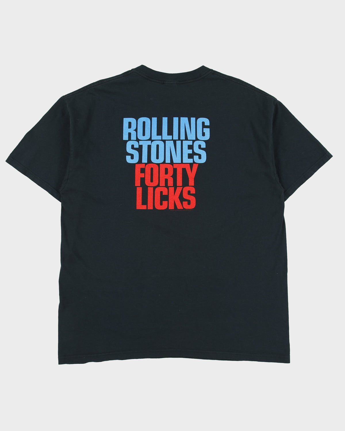 Vintage Rolling Stones 2002 Forty Licks Tour Heavyweight Anvil Crewneck T-Shirt - XL