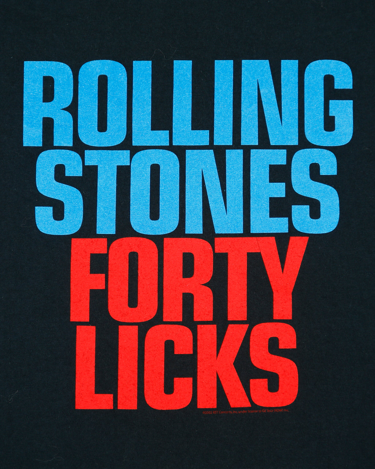 Vintage Rolling Stones 2002 Forty Licks Tour Heavyweight Anvil Crewneck T-Shirt - XL