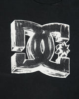 Vintage Y2K 00s DC Shoe Co. 3D Sketch Logo Heavyweight Crewneck T-Shirt - M