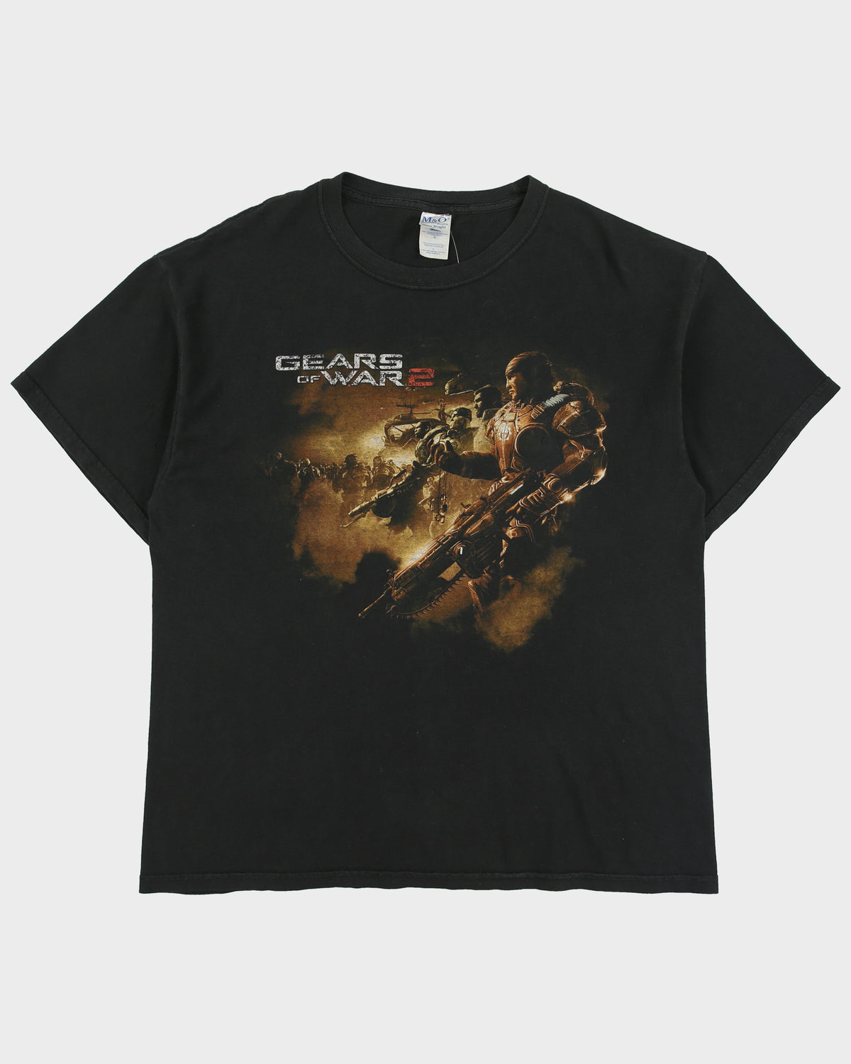 Vintage 2008 Gears Of War 2 Video Game Promo Heavyweight Crewneck T-Shirt - L
