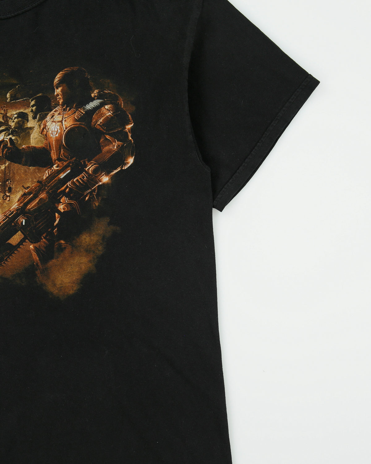 Vintage 2008 Gears Of War 2 Video Game Promo Heavyweight Crewneck T-Shirt - L