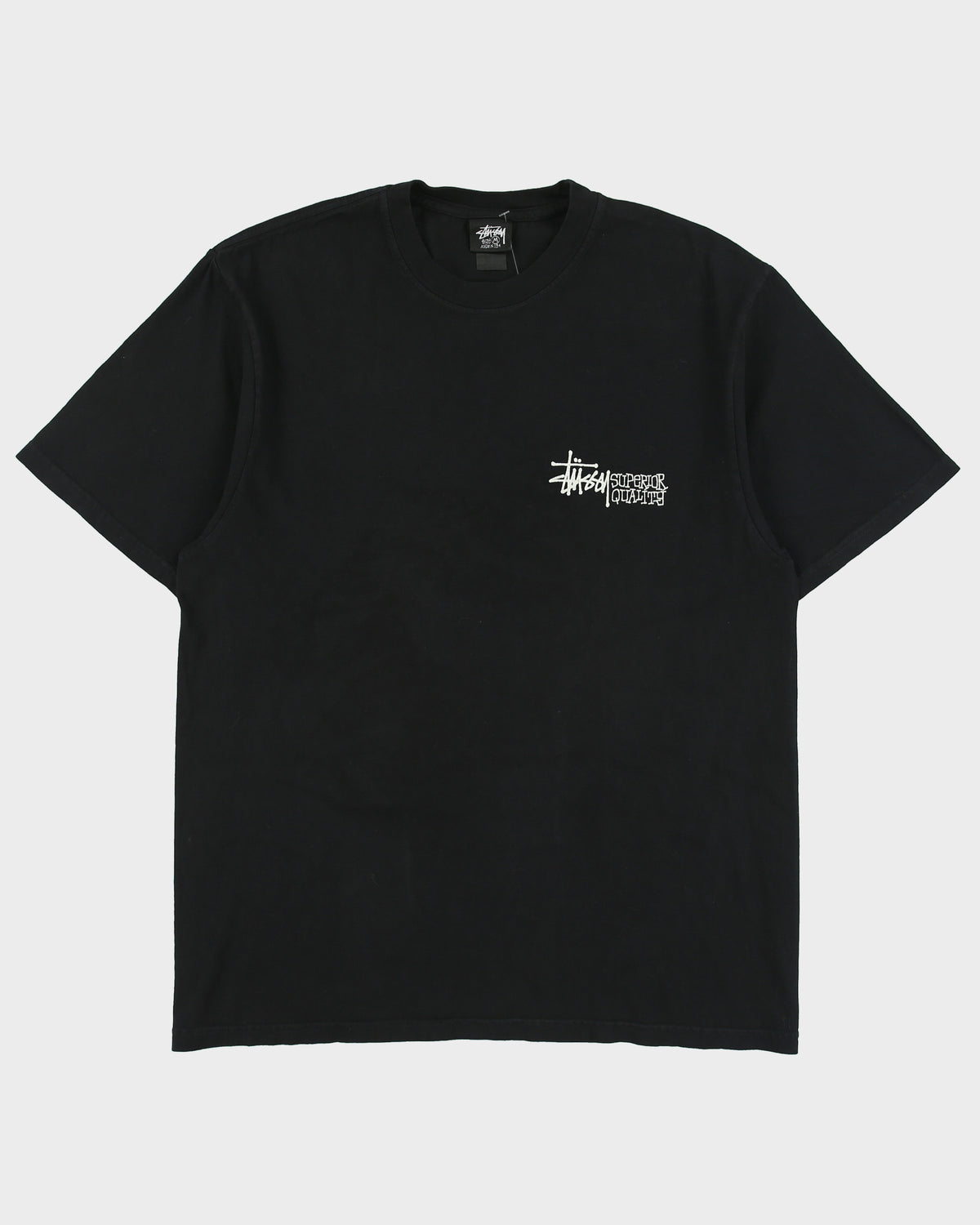 Stussy Superior Quality Heavyweight Pigment Dyed Made In USA Crewneck T-Shirt - M