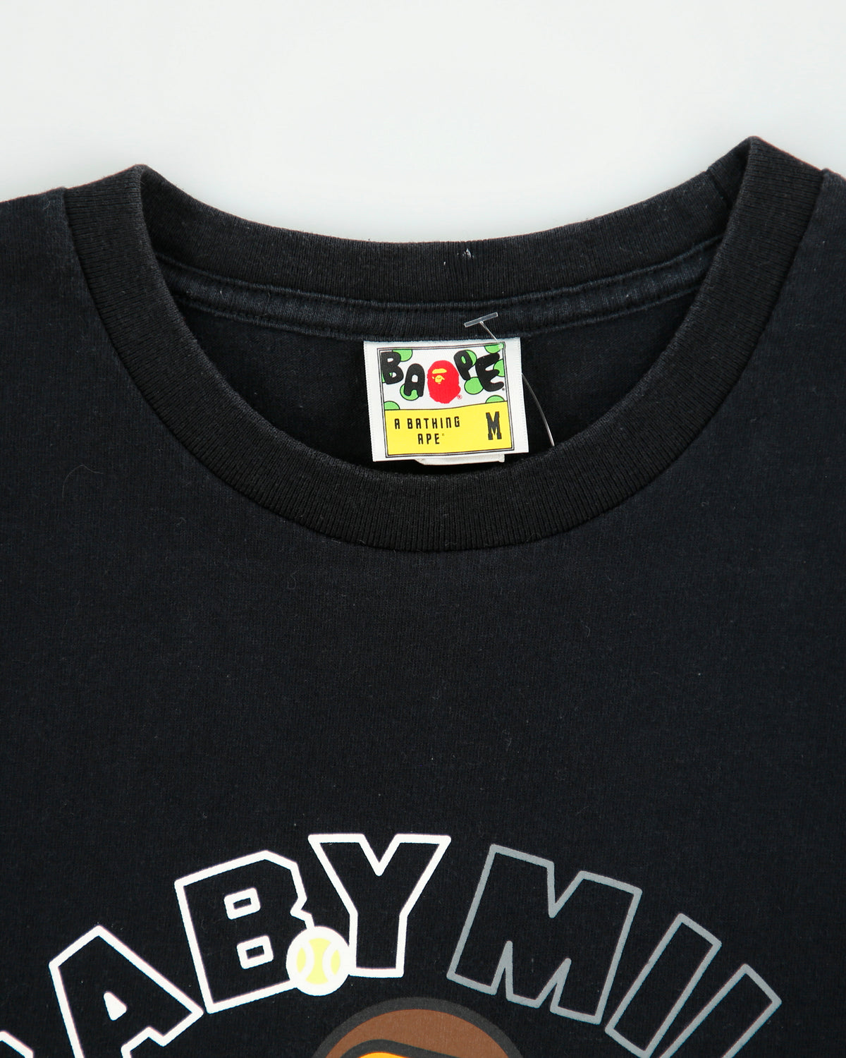 Vintage 2009 Bape A Bathing Ape Baby Milo Tennis Heavyweight Crewneck T-Shirt - M