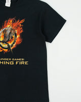 Vintage 2013 Hunger Games Catching Fire Movie Promo Heavyweight Crewneck T-Shirt - L