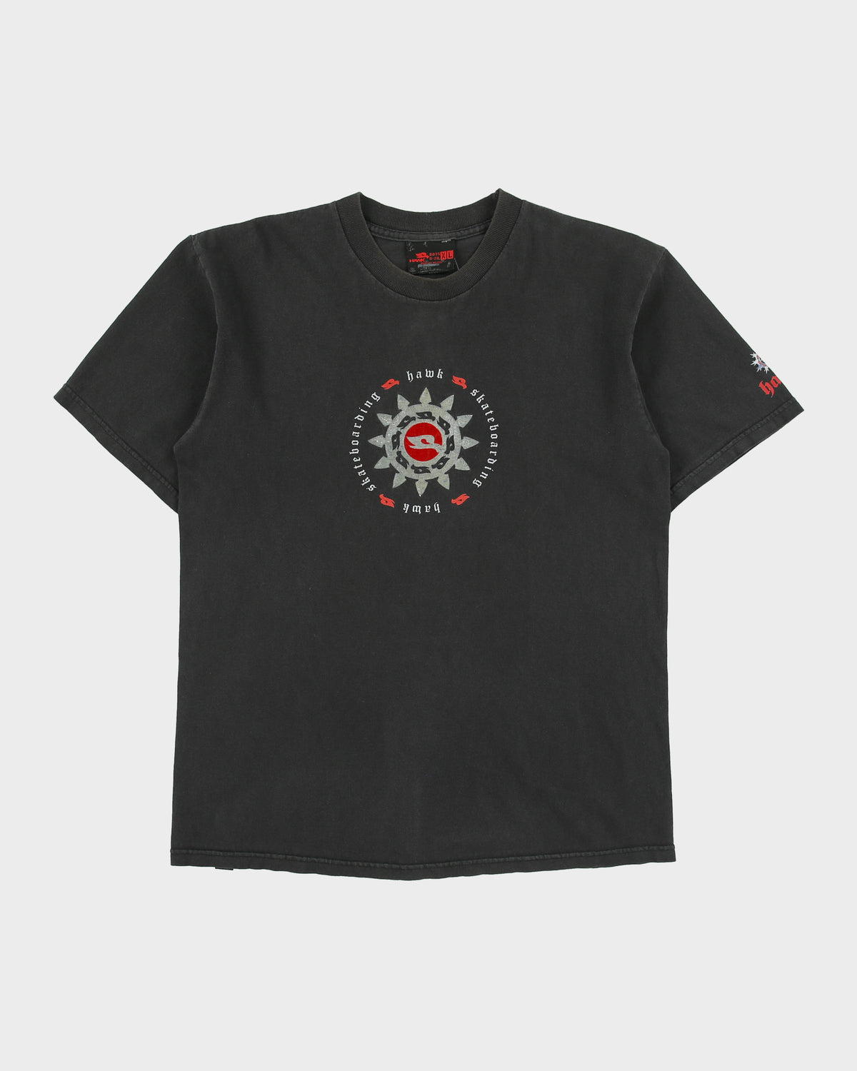 Vintage Y2K 00s Hawk Skateboarding Heavyweight Crewneck T-Shirt - S