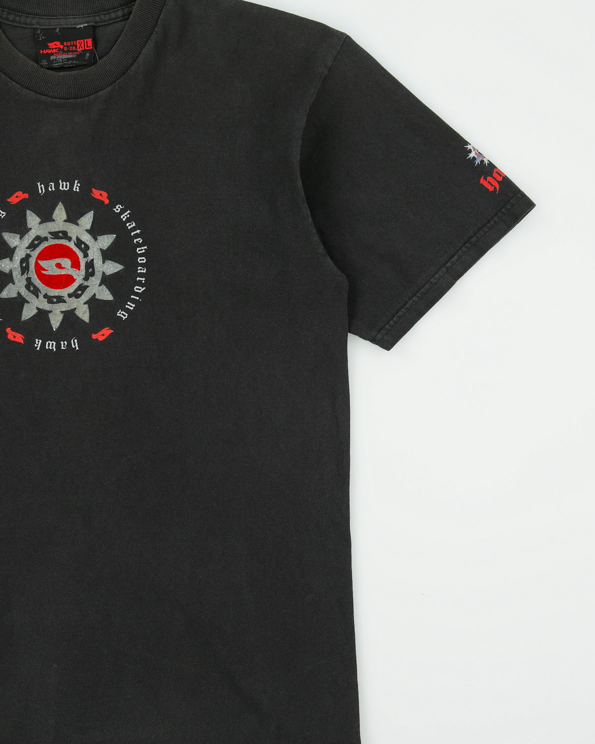 Vintage Y2K 00s Hawk Skateboarding Heavyweight Crewneck T-Shirt - S