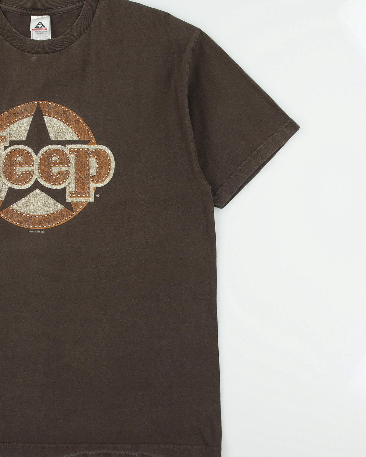 Vintage 2008 Y2K Chrysler Jeep Heavyweight Crewneck T-Shirt - XL