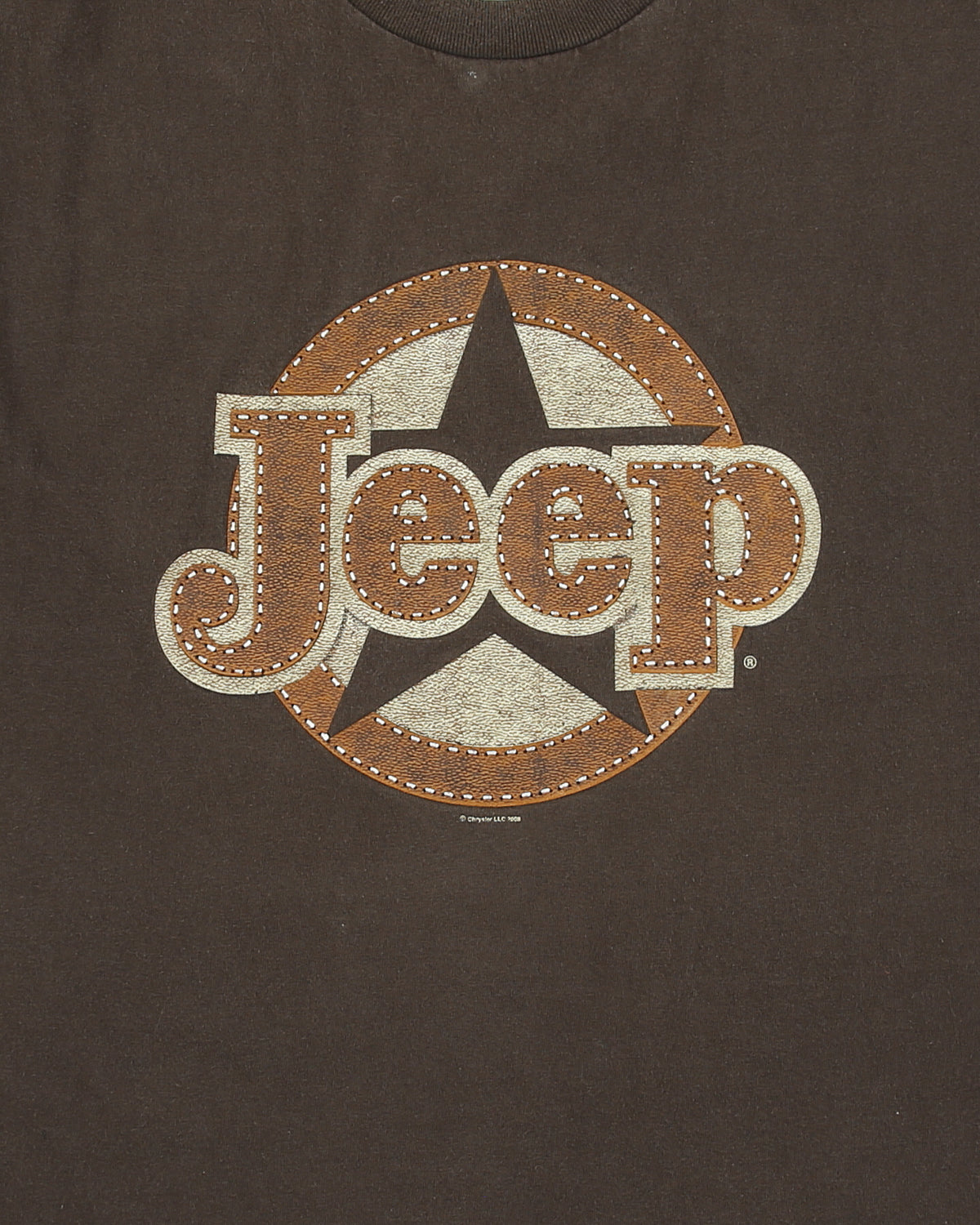 Vintage 2008 Y2K Chrysler Jeep Heavyweight Crewneck T-Shirt - XL