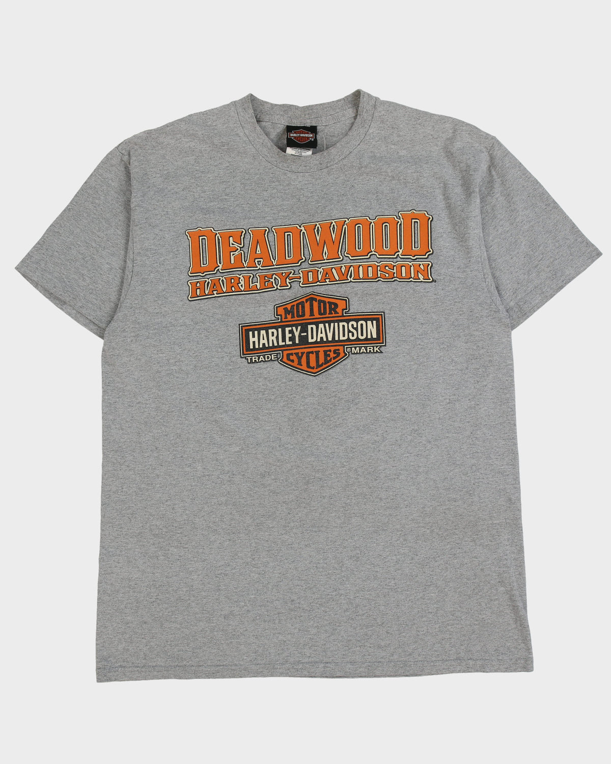 Vintage Harley Davidson Deadwood South Dakota Heavyweight Crewneck T-Shirt - L