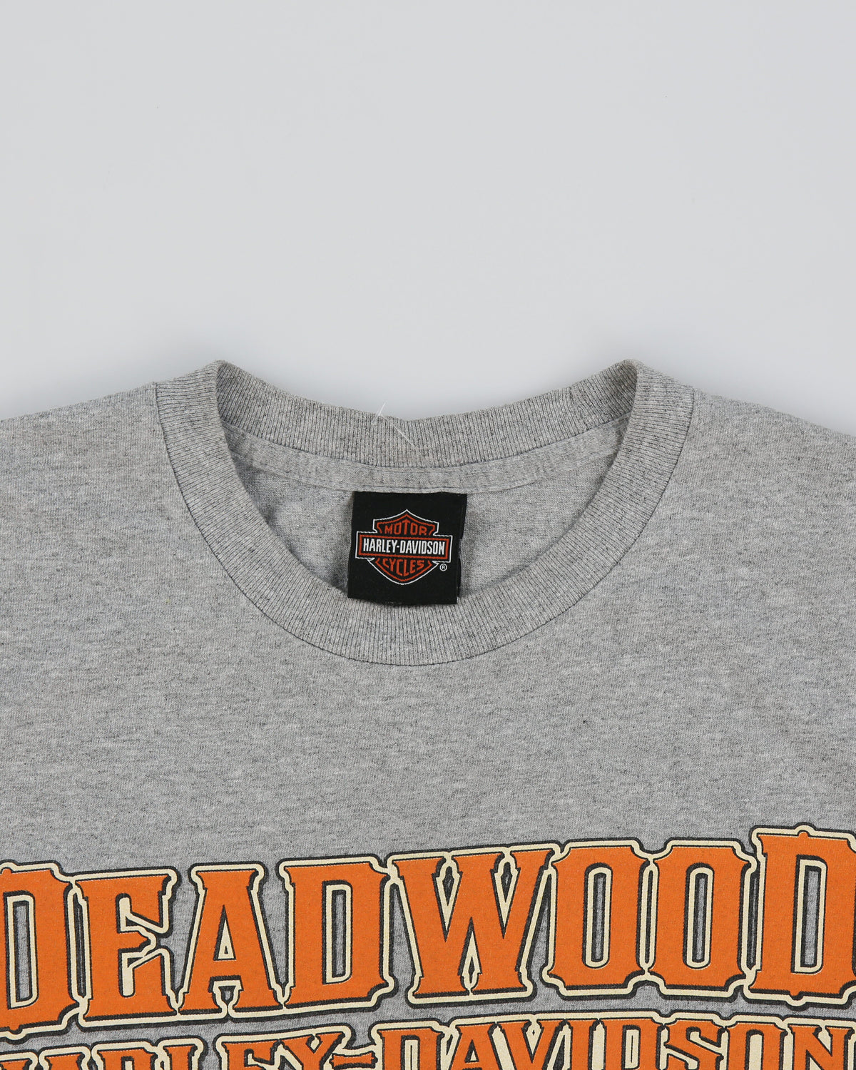 Vintage Harley Davidson Deadwood South Dakota Heavyweight Crewneck T-Shirt - L