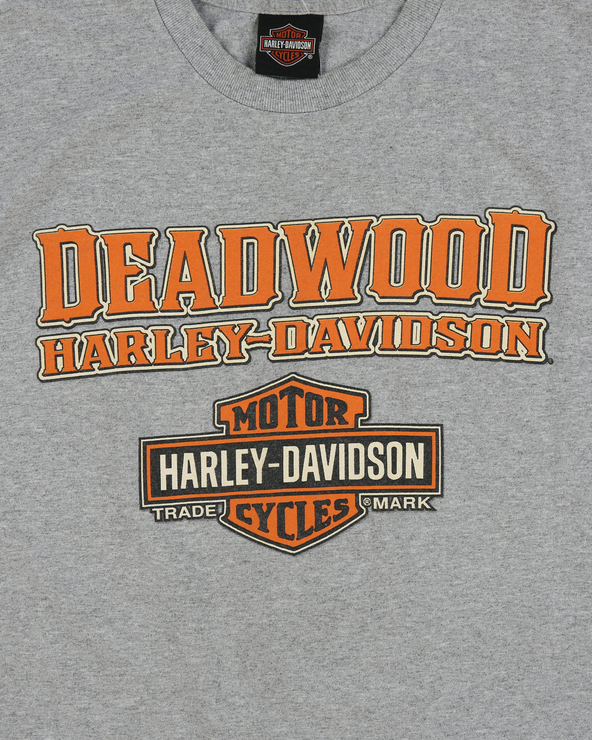 Vintage Harley Davidson Deadwood South Dakota Heavyweight Crewneck T-Shirt - L