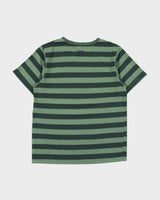 Vintage Y2K 00s Nike Athl Dept. Patchwork Striped Heavyweight Crewneck T-Shirt - M