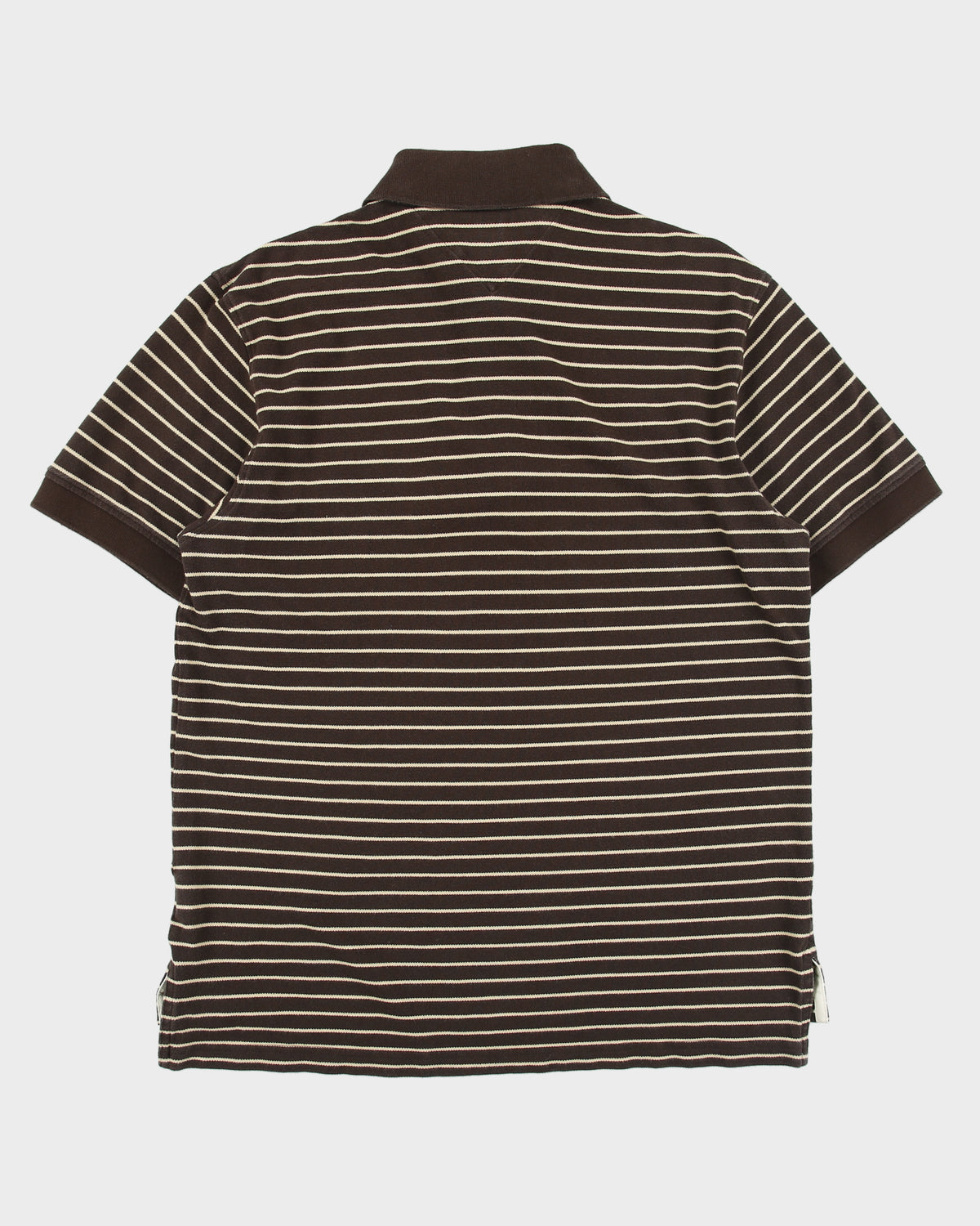 Vintage Y2K 00s Tommy Hilfiger Striped Classic Short Sleeve Polo Shirt - L