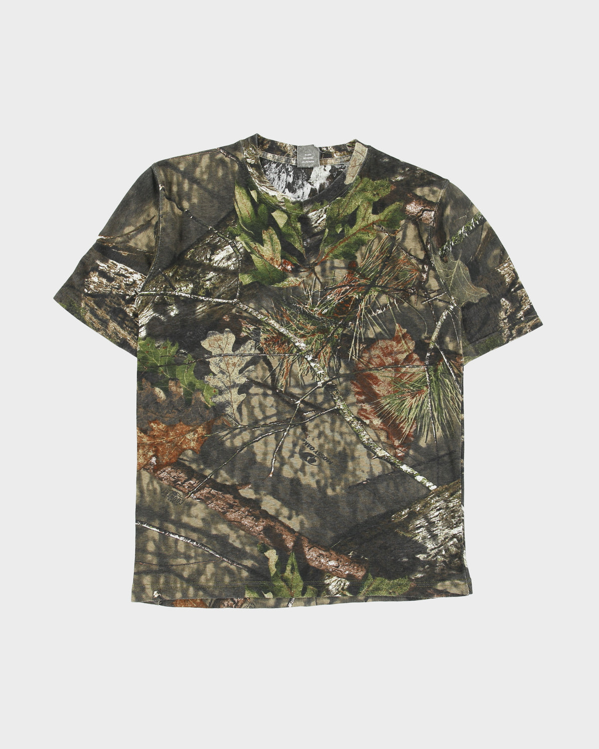 Vintage Y2K 00s Realtree Mossy Oak Camo Crewneck T-Shirt - S