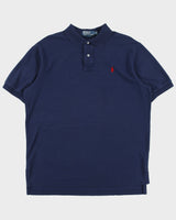 Vintage Y2K 00s Polo Ralph Lauren Navy Classic Short Sleeve Polo Shirt - XL
