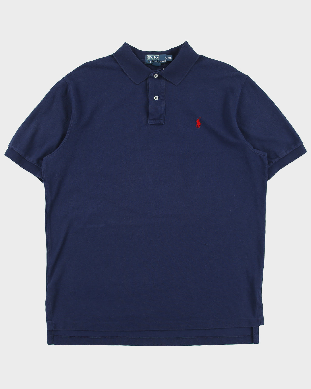 Vintage Y2K 00s Polo Ralph Lauren Navy Classic Short Sleeve Polo Shirt - XL