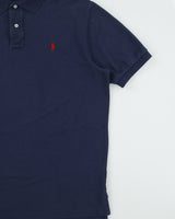 Vintage Y2K 00s Polo Ralph Lauren Navy Classic Short Sleeve Polo Shirt - XL