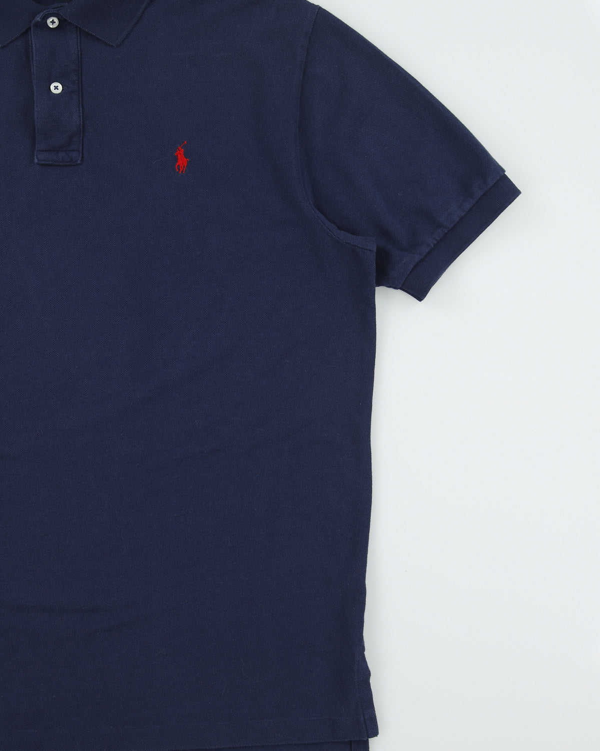 Vintage Y2K 00s Polo Ralph Lauren Navy Classic Short Sleeve Polo Shirt - XL