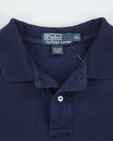 Vintage Y2K 00s Polo Ralph Lauren Navy Classic Short Sleeve Polo Shirt - XL