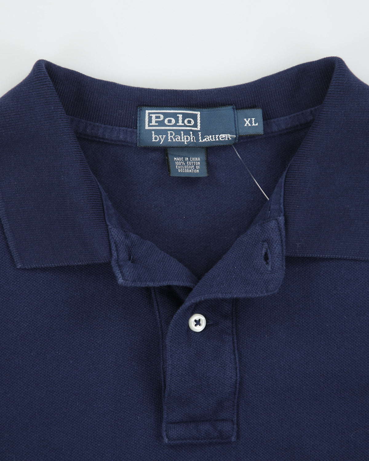 Vintage Y2K 00s Polo Ralph Lauren Navy Classic Short Sleeve Polo Shirt - XL