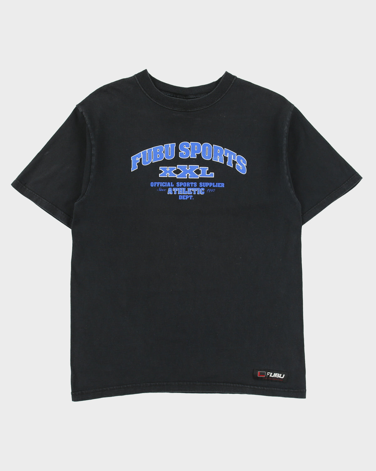 Vintage 1990s FUBU Sports XXL Heavyweight Made In USA Crewneck T-Shirt - L