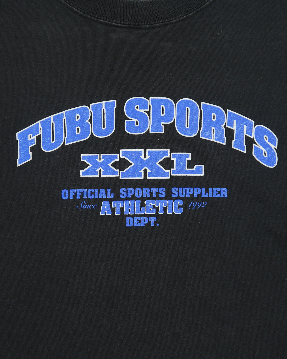 Vintage 1990s FUBU Sports XXL Heavyweight Made In USA Crewneck T-Shirt - L