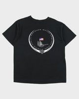 Vintage 2002 Y2K Harley Davidson Willie G Sturgis Black Hills Rally Heavyweight Holoubek Made In USA Crewneck Pocket T-Shirt - XL