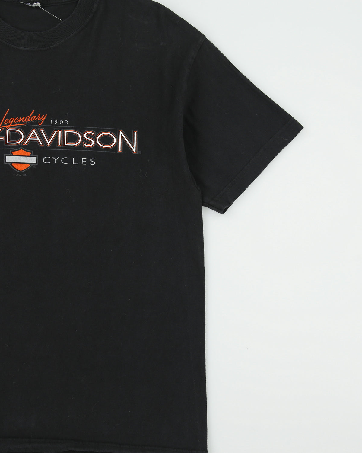 Vintage 2003 Y2K Harley Davidson Alamo City San Antonio Texas Heavyweight Crewneck T-Shirt - XL