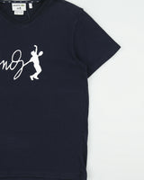 Vintage Lacoste x Andy Murray Navy V-Neck T-Shirt - M