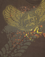 Vintage Y2K JEEP Chrysler Heavyweight Graphic Crewneck T-Shirt - L