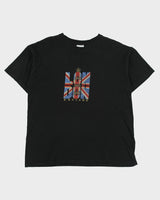 Vintage Y2K 00s London England Heavyweight Union Jack Crewneck T-Shirt - L