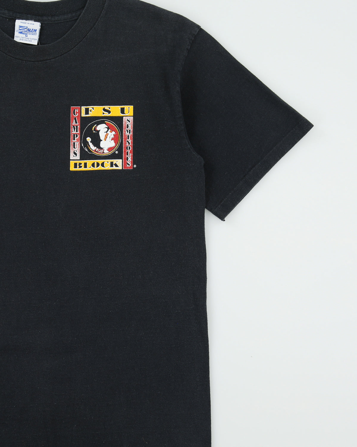 Vintage 1993 Florida State University Seminoles Football Heavyweight Salem Single Stitch Made In USA NCAA Crewneck T-Shirt - M