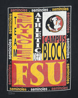Vintage 1993 Florida State University Seminoles Football Heavyweight Salem Single Stitch Made In USA NCAA Crewneck T-Shirt - M