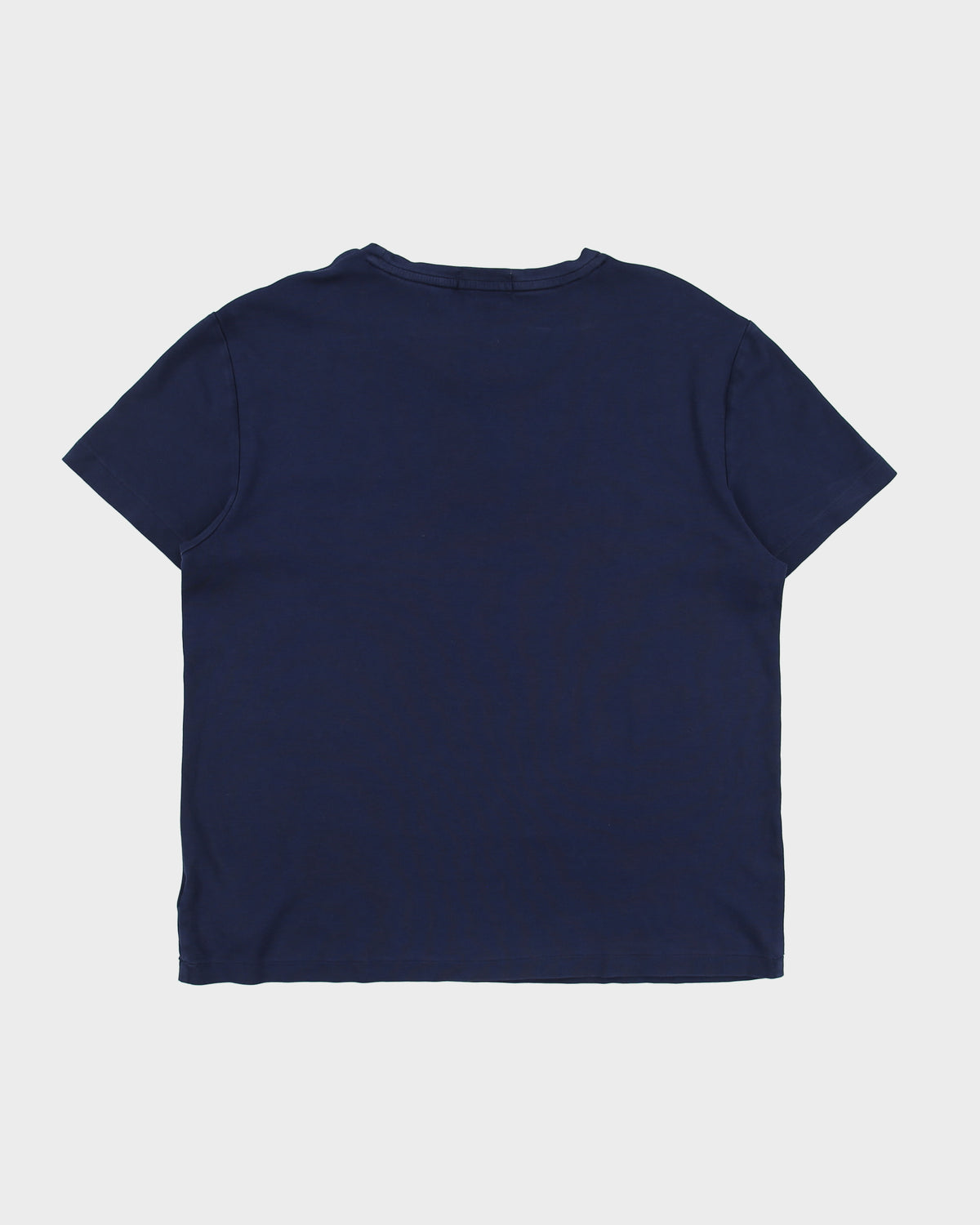 Polo Ralph Lauren Navy Heavyweight Single Stitch Custom Slim Fit Crewneck T-Shirt - L